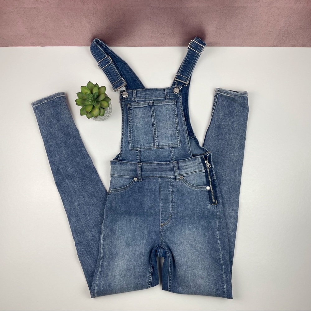 Cheap Monday Stockholm Blue Denim Overalls Jeans Women Size XXS